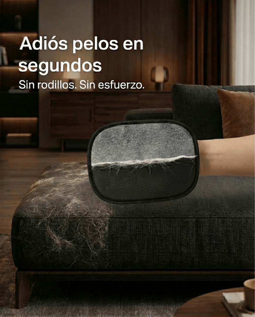 Guante Removedor de Pelo 2 en 1 - Negro